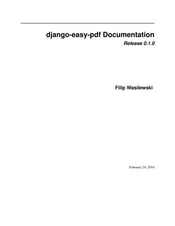 django-easy-pdf