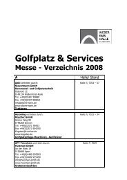 Golfplatz & Services Messe - Weser-Ems-Hallen Oldenburg
