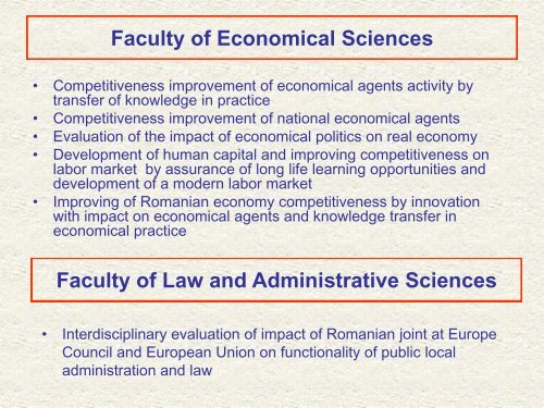 University of Pitesti - Romania - IMNR