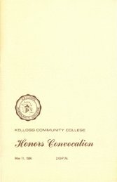 KELLOGG COMMUNITY COLLEGE May 11, 1980 2:00P.M.