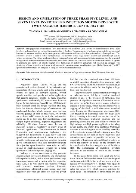 design and simulation of three phase five level and seven level ...