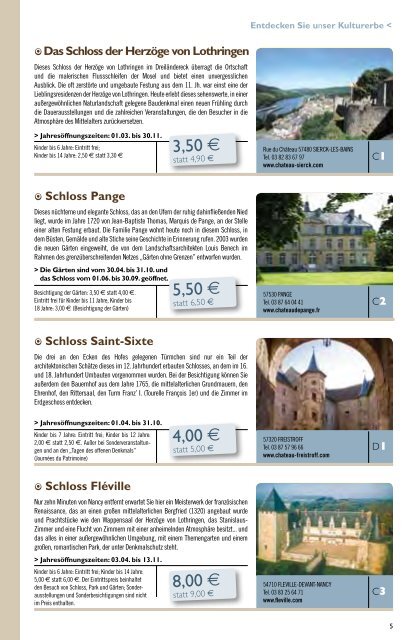 Reisepasses Lothringen - Tourisme en Lorraine