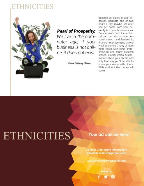 Ethniticities Magazine - March Issue 2017