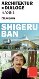 SHIGERU BAN - Architektur Dialoge Basel