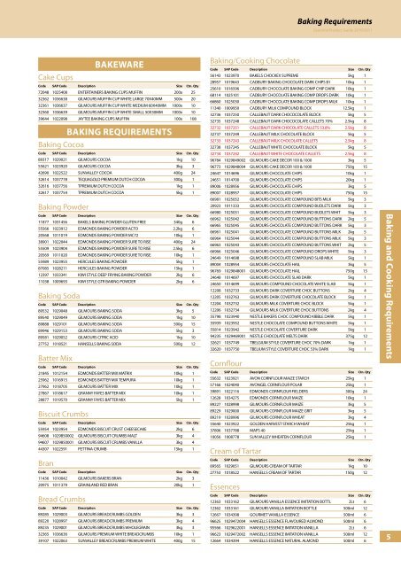 Essential Product Guide - Gilmours