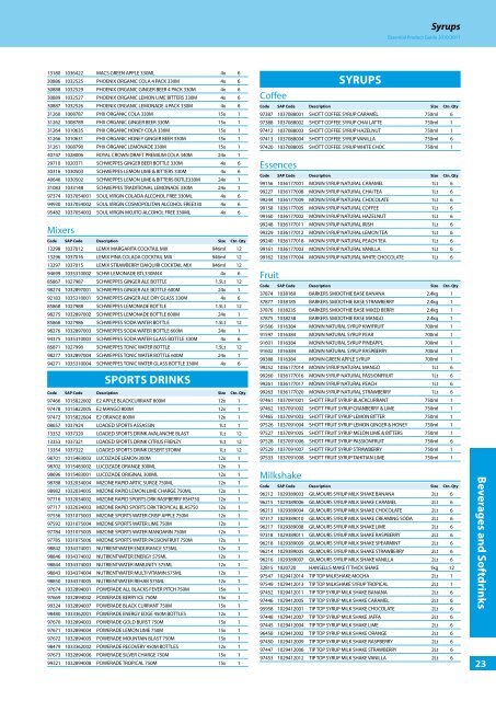 Essential Product Guide - Gilmours