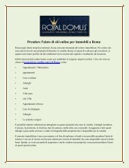 Prendere l'aiuto di siti online per immobili a Roma