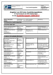 Angebot von 90 freien Ausbildungsplätzen - Staatliches Gymnasium ...