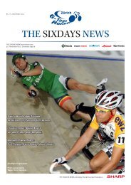 THE SIXDAYS NEWS - 6-Tagerennen Zürich