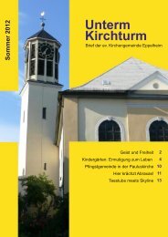 Sommerbrief 2012 - Evangelische Kirchengemeinde Eppelheim