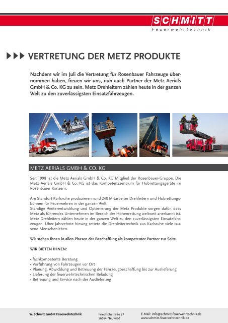 RosenbaueR VeRtRetung - Schmitt Feuerwehrtechnik