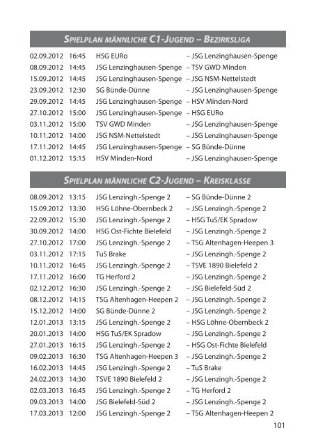 1.Spieltag - TuS Spenge