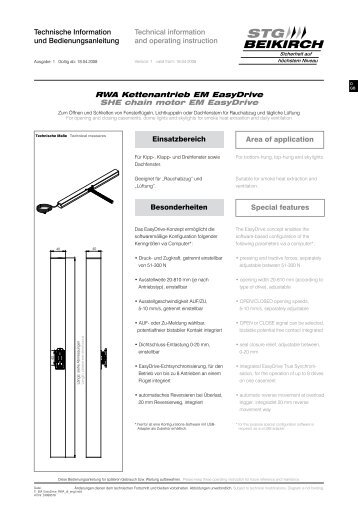 SHE chain motor EM EasyDrive - STG-Beikirch