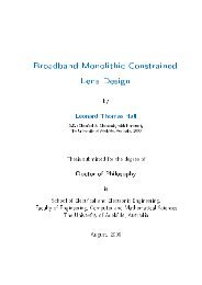 Broadband Monolithic Constrained Lens Design - Digital Library ...