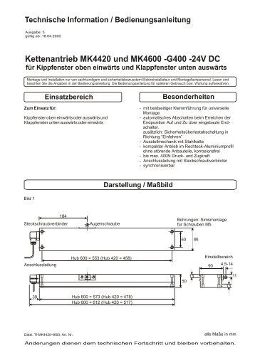 Kettenantrieb MK4420 und MK4600.cdr - STG-Beikirch