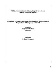 METU , Informatics Institute, Cognitive Science Master Thesis ...