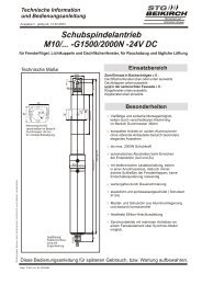 Schubspindelantrieb M10/... -G1500/2000N - STG-Beikirch