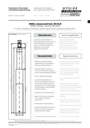 Technical information and operating instruction ... - STG-Beikirch