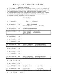 Messdienerplan Rohform - St. Johann Baptist, Wuppertal