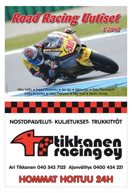 Road Racing Uutiset 2012 - Sanomapaino