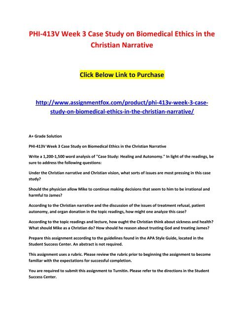 narrative case study pdf