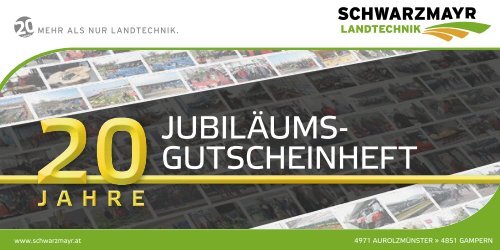 Gutscheinheft 20 Jahre Schwarzmayr