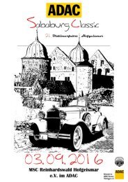 Ausschreibung Sababurg Classic 2016