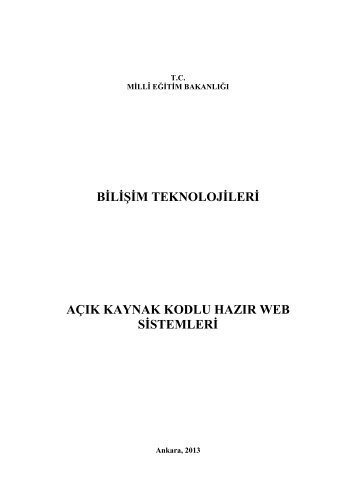 Açık Kaynak Kodlu Hazır Web Sistemleri