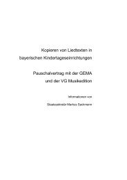 Informationen zum Pauschalvertrag mit der GEMA und der