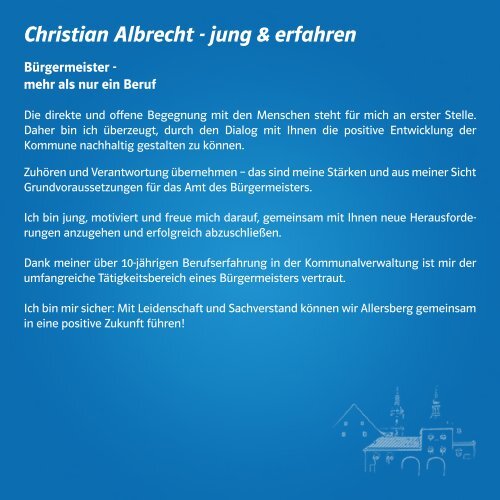 Christian Albrecht - Mit Leidenschaft und Sachverstand für Allersberg