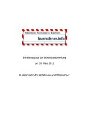 Sonderausgabe zur Bundesversammlung am 18 ... - kuerschner.info