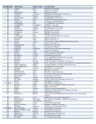 List of Participants (pdf) - European Consortium for Political Research