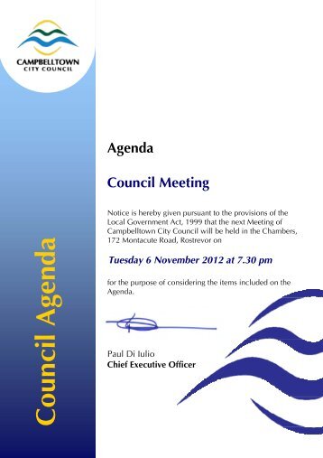 Council Agenda - Campbelltown City Council - sa.gov.au