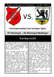 FCW Blättle - Bächingen 12.03.17