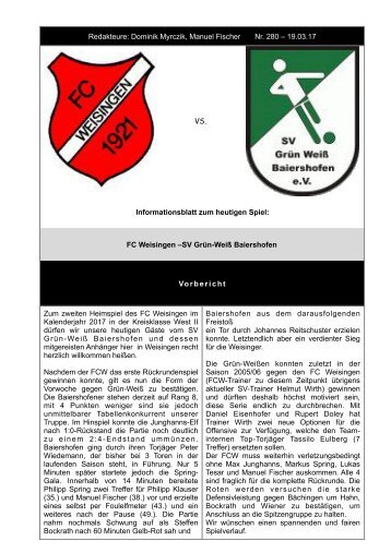 FCW Blättle - Baiershofen 19.03.17