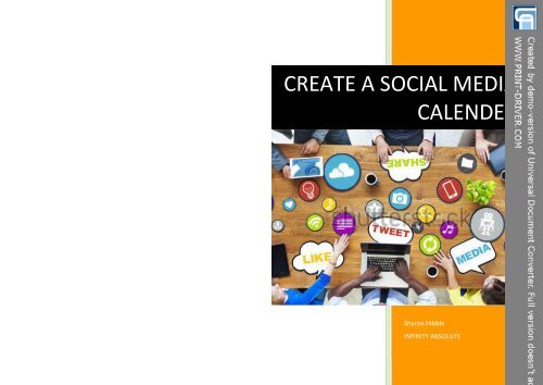 Create a Social Media Calender eBook