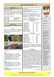 nEWSLETTER 12 vom 09.11.2009 - des Nordrhein-Westfälischen ...