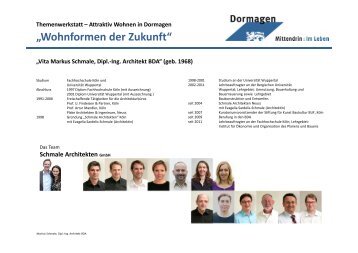 2012.06.04 - Wohnformen der Zukunft ... - Stadt Dormagen