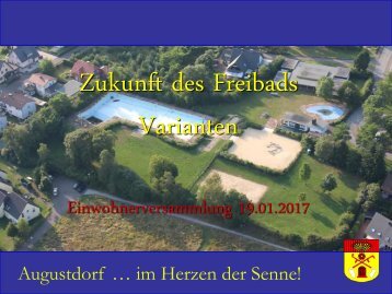 Freibad Variante 2 ist beschlossen 