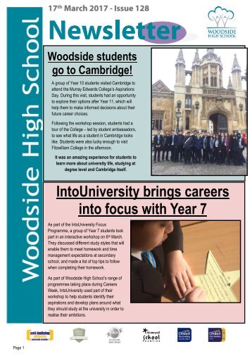 IntoUniversity brings careers into focus with Year 7