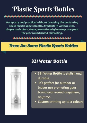 Logo Printed Promotional Plastic Sports Bottles in Australia