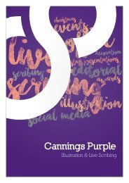 CANNINGS PURPLE |  Illustration & Live Scribing Credentials
