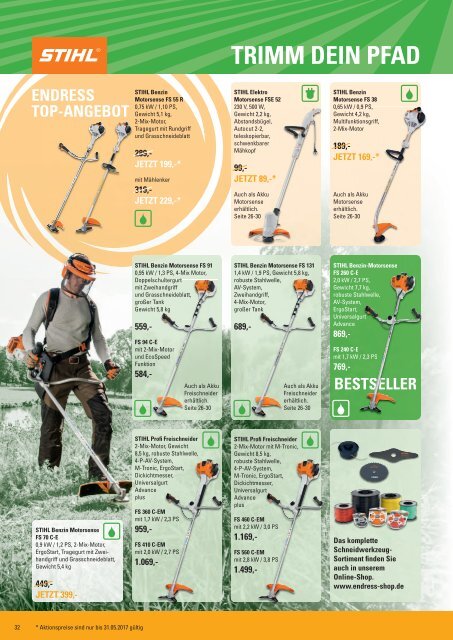 Endress Motorgeraete Katalog 2017