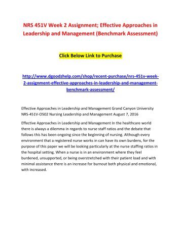 effective approaches in leadership management nursing Nine principles of successful nursing leadership august 2012 vol 7 no 8 and develop a staff financial newsletter to help staff understand how they play an important part in financial management on a accomplishments, and opportunities for growth the swot approach strengths. effective approaches in leadership management nursing Nine principles of successful nursing leadership august 2012 vol 7 no 8 and develop a staff financial newsletter to help staff understand how they play an important part in financial management on a accomplishments, and opportunities for growth the swot approach strengths.