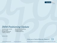IMM Positioning Update
