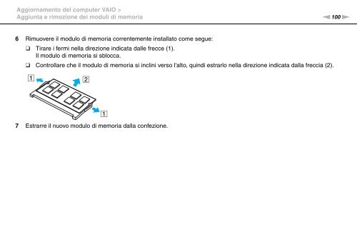 Sony VGN-FW56M - VGN-FW56M Mode d'emploi Italien