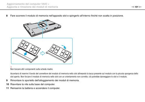 Sony VGN-FW56M - VGN-FW56M Mode d'emploi Italien