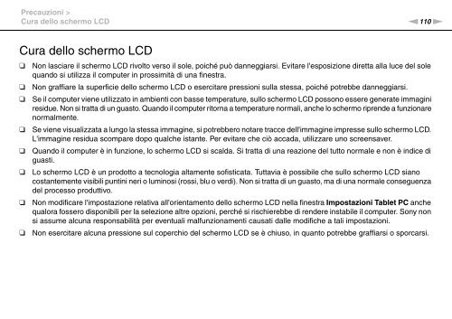 Sony VGN-FW56M - VGN-FW56M Mode d'emploi Italien