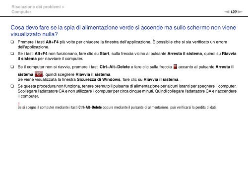 Sony VGN-FW56M - VGN-FW56M Mode d'emploi Italien