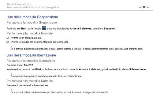 Sony VGN-FW56M - VGN-FW56M Mode d'emploi Italien